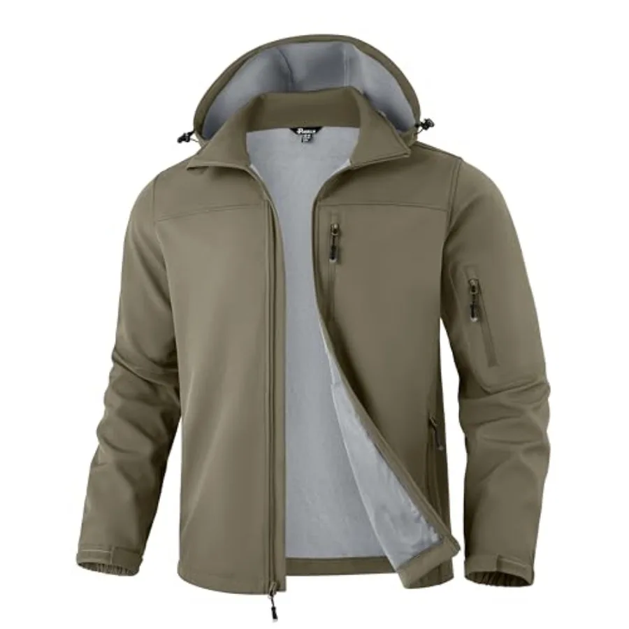 Pudolla Men's Softshell Jacket Fleece Lined Water Resistant Hooded Winter Coats for Men Outdoor Work Hiking with Pockets
Pudolla Men's Softshell Jacket Fleece Lined Water Resistant Hooded Winter Coats for Men Outdoor Work Hiking with Pockets