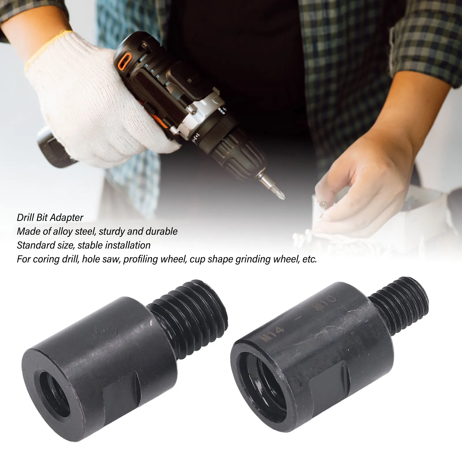 2PCS Thread M14 to M10 Drill Bit Converters Adapter Attachment of Profiling Grinding Wheels in Metalworking Opener Angle Grinder
2PCS Thread M14 to M10 Drill Bit Converters Adapter Attachment of Profiling Grinding Wheels in Metalworking Opener Angle Grinder