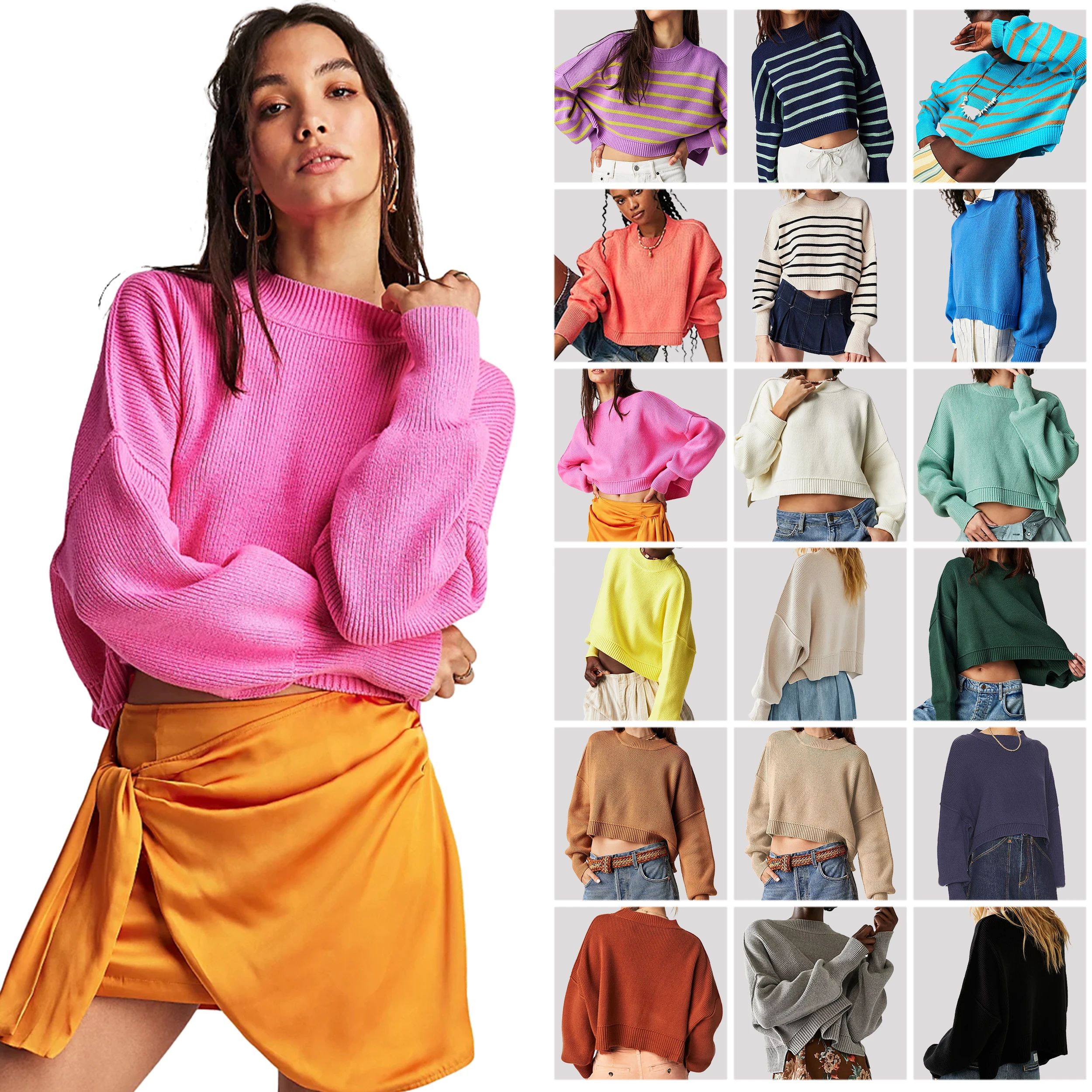 Women's O Neck Knit T-shirt, Loose Pullover Sweater, Streetwear, Knitwear, Tops for Women, Fashion Clothing, Autumn, Winter
Women's O Neck Knit T-shirt, Loose Pullover Sweater, Streetwear, Knitwear, Tops for Women, Fashion Clothing, Autumn, Winter