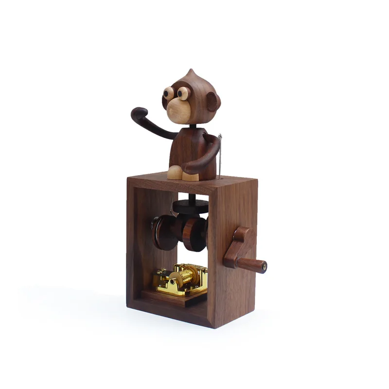 Happy monkey hand crank music box Flying pig creative birthday gift Monkey home ornament Valentine's Day music box gift
Happy monkey hand crank music box Flying pig creative birthday gift Monkey home ornament Valentine's Day music box gift