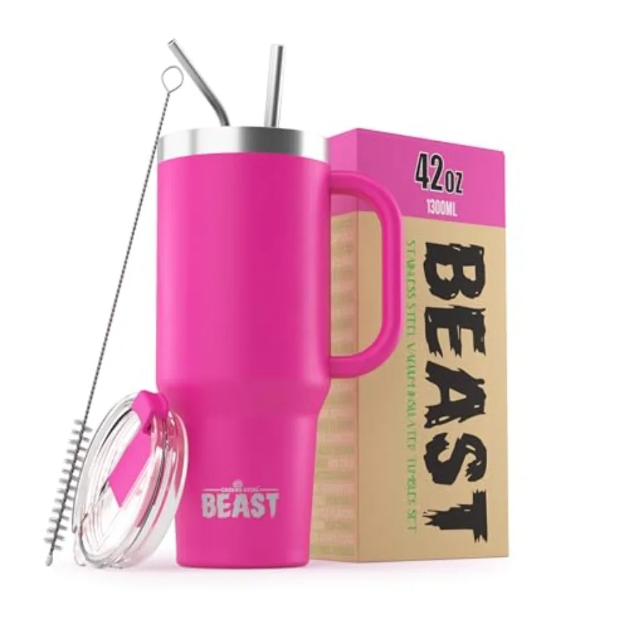 Beast Tumbler with Handle Vacuum Insulated Coffee Ice Cup Double Wall Travel Flask
Beast Tumbler with Handle Vacuum Insulated Coffee Ice Cup Double Wall Travel Flask