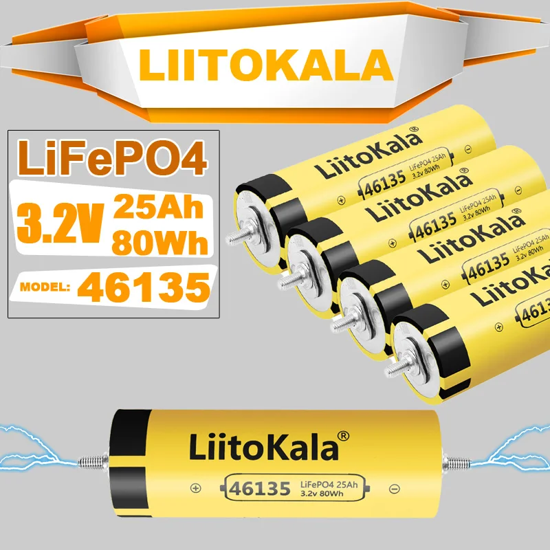4-40 шт. LiitoKala 3,2 В 25 Ач высокой емкости Deep cycle Lifepo4 аккумулятор для 12 В 24 В 36 В 48 В 25 Ач LiFePO4 аккумуляторная батарея
4-40 шт. LiitoKala 3,2 В 25 Ач высокой емкости Deep cycle Lifepo4 аккумулятор для 12 В 24 В 36 В 48 В 25 Ач LiFePO4 аккумуляторная батарея