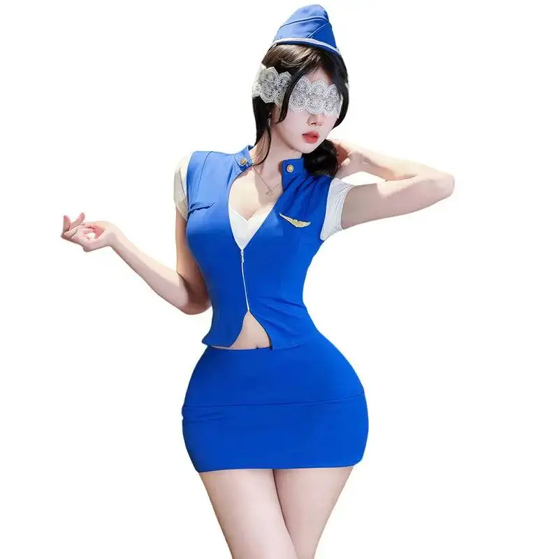 Sexy Flight Pure Desire Style Uniform Set High-End Flirtatious Date Outfit Sexy Sets Pure Desire Sleeveless For Woman Charm HXDQ
Sexy Flight Pure Desire Style Uniform Set High-End Flirtatious Date Outfit Sexy Sets Pure Desire Sleeveless For Woman Charm HXDQ