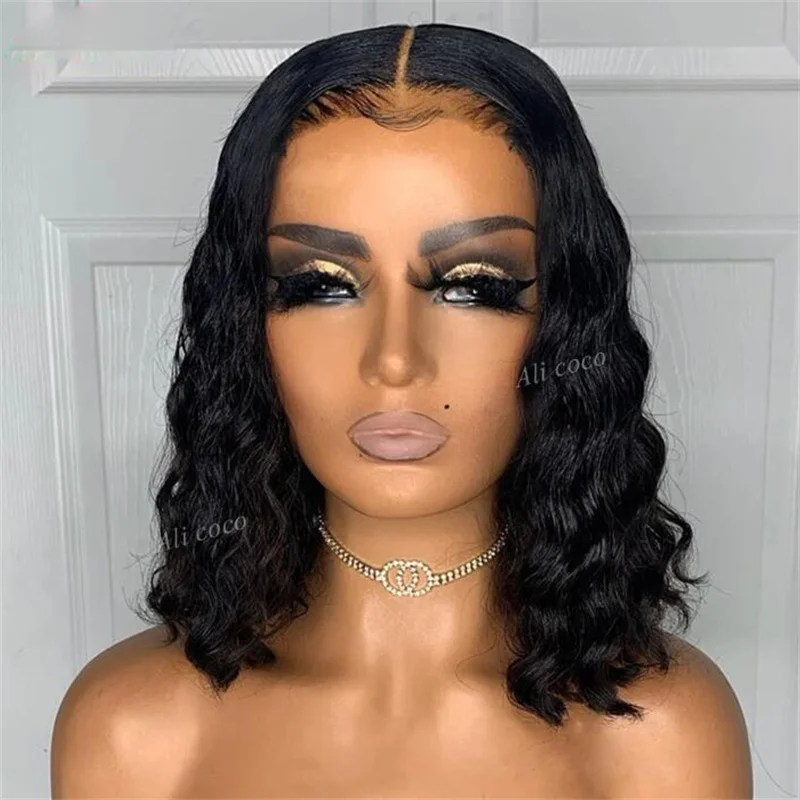 180Density Natural Black Kinky Curly Short Bob 18“ Lace Front Wig For Women With BabyHair Heat Resistant Glueless Preplucked
180Density Natural Black Kinky Curly Short Bob 18“ Lace Front Wig For Women With BabyHair Heat Resistant Glueless Preplucked