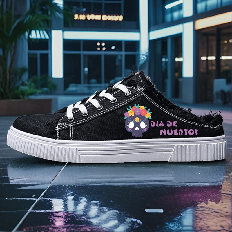 Women's Sports Shoes for All Seasons, Daily Life, Casual and Simple Women's Canvas Shoes, Garland, Small Skull, Round Toe, High Top, Round Toe, Flats Bottom, Breathable Vulcanized Shoes, Digital Printing Women's Shoes
Women's Sports Shoes for All Seasons, Daily Life, Casual and Simple Women's Canvas Shoes, Garland, Small Skull, Round Toe, High Top, Round Toe, Flats Bottom, Breathable Vulcanized Shoes, Digital Printing Women's Shoes