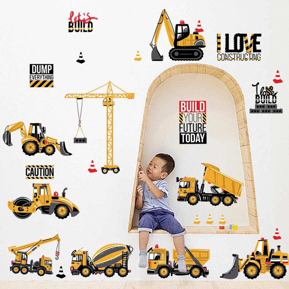 Stickers for Kids Children's Engineering Car Toddler Wall Decals Construction Vehicle Nursery Playroom Toy
Stickers for Kids Children's Engineering Car Toddler Wall Decals Construction Vehicle Nursery Playroom Toy