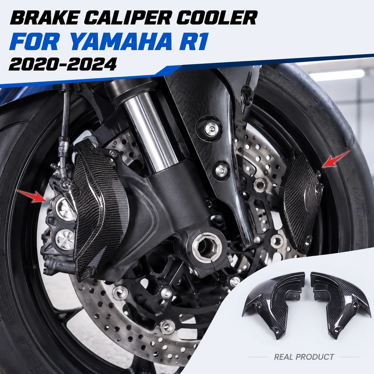 Канал охлаждения тормозного суппорта для Yamaha R1 2020-2024, аксессуары для мотоциклов из углеродного волокна
Канал охлаждения тормозного суппорта для Yamaha R1 2020-2024, аксессуары для мотоциклов из углеродного волокна