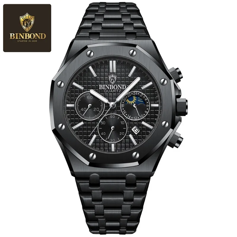 BINBOND лучший бренд, модные мужские наручные часы из нержавеющей стали, водонепроницаемые светящиеся кварцевые мужские часы, деловые роскошные мужские часы
BINBOND лучший бренд, модные мужские наручные часы из нержавеющей стали, водонепроницаемые светящиеся кварцевые мужские часы, деловые роскошные мужские часы