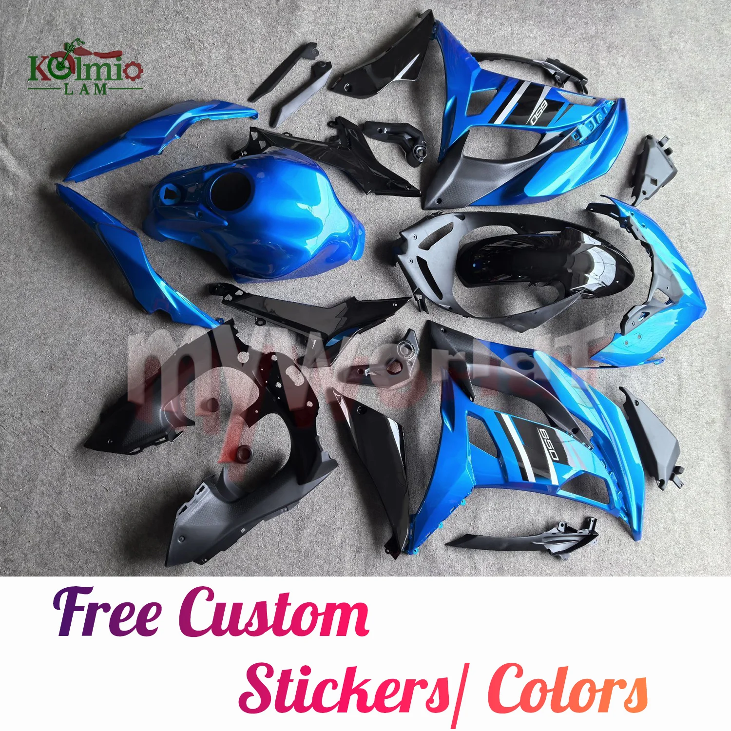 Fit for Kawasaki NINJA 650 ER-6F EX650 2017 - 2019 NINJA650 ER6F 2018 Motorcycle Accessories Abs Plastic Fairing Kit Set
Fit for Kawasaki NINJA 650 ER-6F EX650 2017 - 2019 NINJA650 ER6F 2018 Motorcycle Accessories Abs Plastic Fairing Kit Set