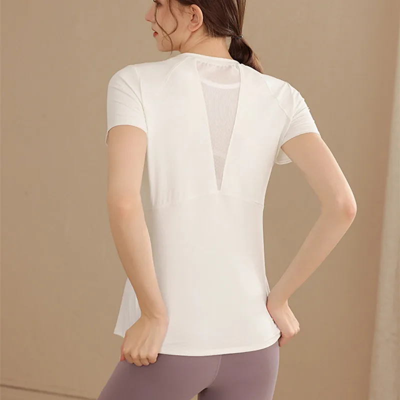 Sportswear Woman Gym Shirt 2024 Yoga Clothes Women Top Sports Short Sleeve Yoga Clothing Running T-shirt Quick Dry Fitness Shirt
Sportswear Woman Gym Shirt 2024 Yoga Clothes Women Top Sports Short Sleeve Yoga Clothing Running T-shirt Quick Dry Fitness Shirt