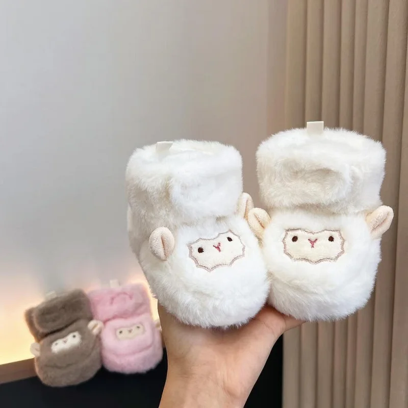 Infant Pre-Walker Shoes Baby Shoes 0-18M Cartoon Sheep Embroidery Plush Warm Winter Baby Booties Daily Casual Footwear
Infant Pre-Walker Shoes Baby Shoes 0-18M Cartoon Sheep Embroidery Plush Warm Winter Baby Booties Daily Casual Footwear