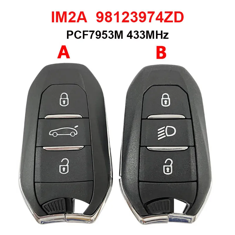 CN016032 Original 3 Buttons Proximity Car Remote Key For Citroen C3 C4 IM2A 98123974ZD 4A PCF7953M 433MHz
CN016032 Original 3 Buttons Proximity Car Remote Key For Citroen C3 C4 IM2A 98123974ZD 4A PCF7953M 433MHz