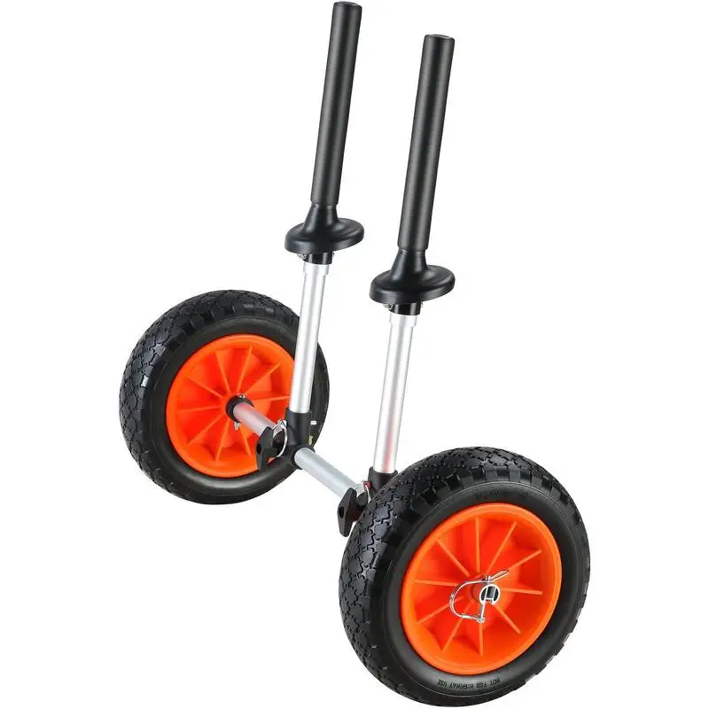 Heavy Duty Kayak Cart, 280lbs Load Capacity, Detachable Canoe Trolley Cart with 10'' Solid Tires, Adjustable Width & Top Foam Protection, for Kayaks with Drain Holes of 2.54 cm and Above
Heavy Duty Kayak Cart, 280lbs Load Capacity, Detachable Canoe Trolley Cart with 10'' Solid Tires, Adjustable Width & Top Foam Protection, for Kayaks with Drain Holes of 2.54 cm and Above