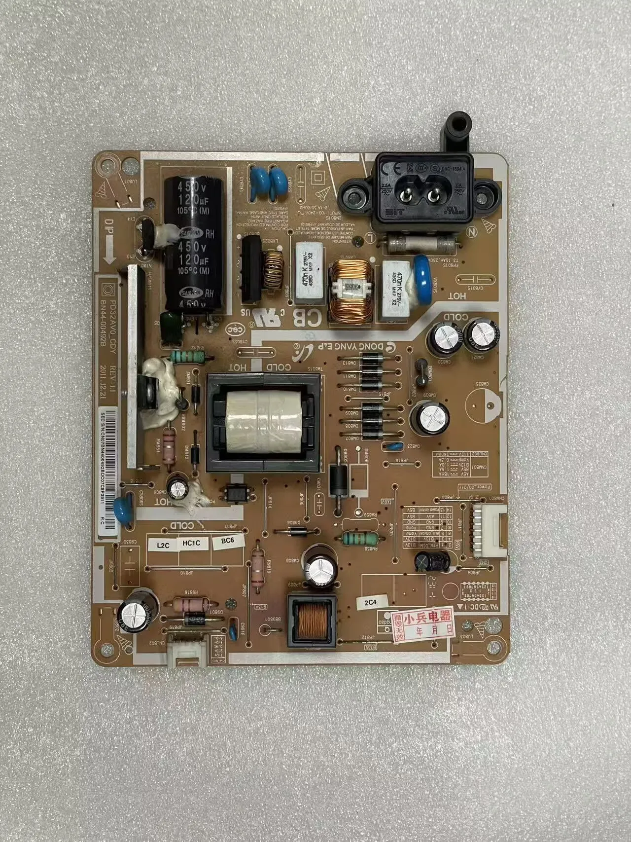 Original power board BN44-00492A BN44-00492B BN44-00492D is suitable for TV UA32EH4000R UA32EH4080R HG32AA470PR
Original power board BN44-00492A BN44-00492B BN44-00492D is suitable for TV UA32EH4000R UA32EH4080R HG32AA470PR