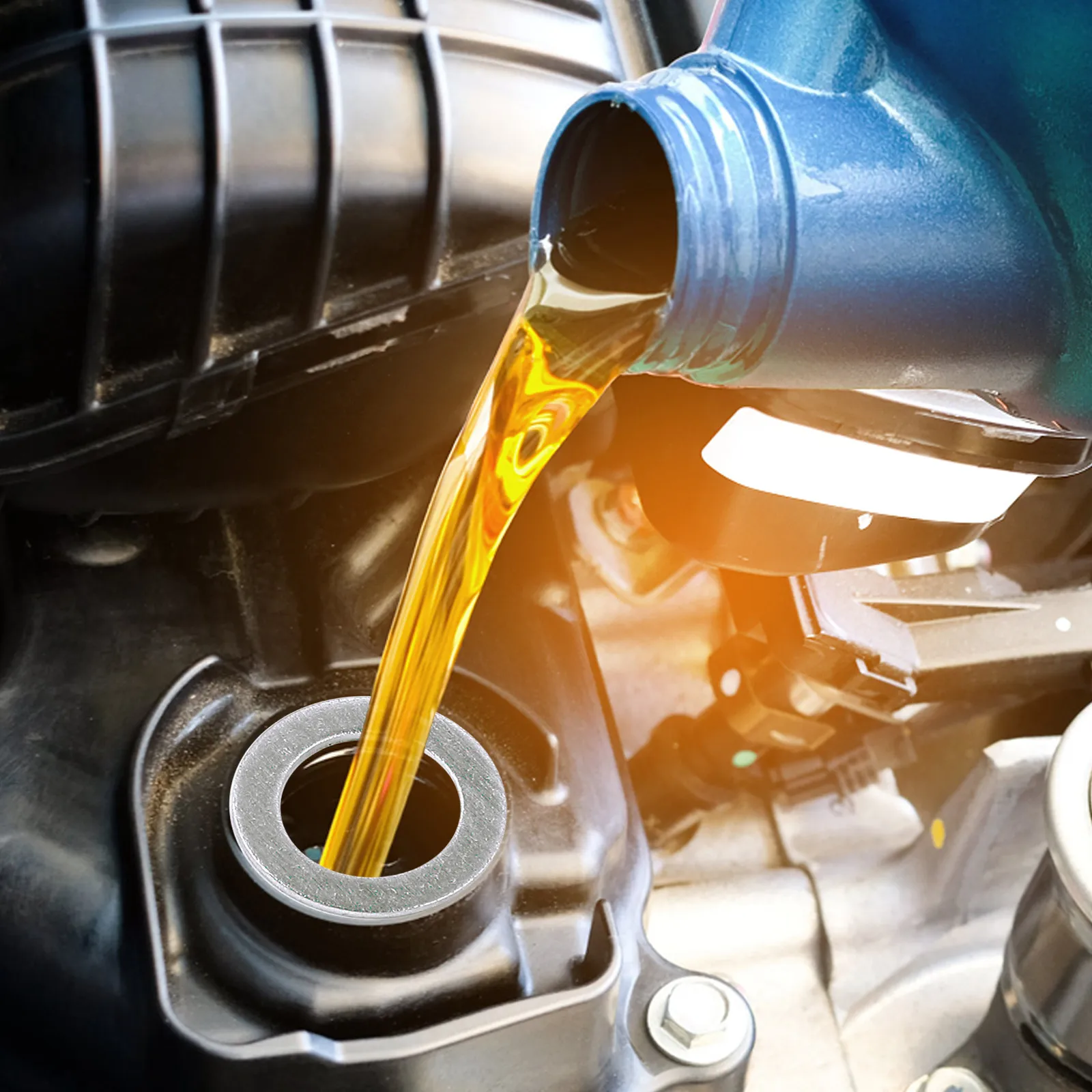 10Pcs Oil Drain Plug Crush Washers Aluminum Alloy High Quality Seal Gasket for Car Engine Leak Proof Durable Ring Gasket
10Pcs Oil Drain Plug Crush Washers Aluminum Alloy High Quality Seal Gasket for Car Engine Leak Proof Durable Ring Gasket