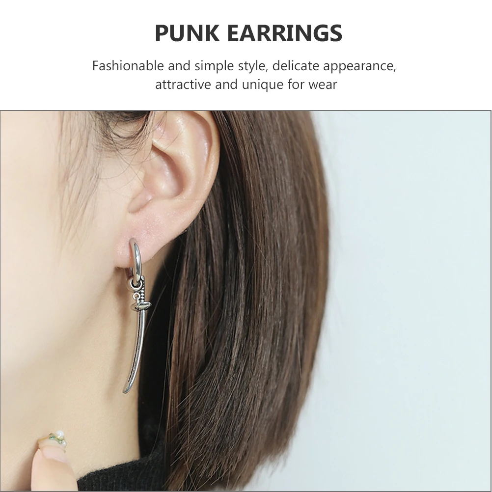 1 Pair Small Hoops Earrings Stainless Steel Hanging Drop Dangle Punk Jewelry Trendy Gothic Ear Decoration Gift For Women
1 Pair Small Hoops Earrings Stainless Steel Hanging Drop Dangle Punk Jewelry Trendy Gothic Ear Decoration Gift For Women