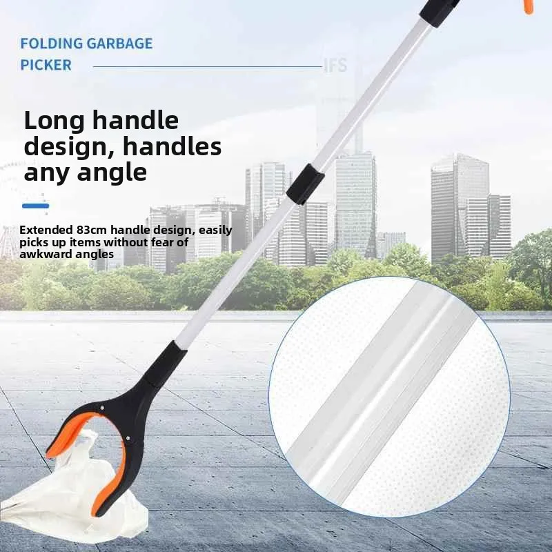 Long Pole Garbage Clipper Cleaning Tool Extendable Multi-use Retrieval Device Field Long Handle Hygiene Clip for Household Use
Long Pole Garbage Clipper Cleaning Tool Extendable Multi-use Retrieval Device Field Long Handle Hygiene Clip for Household Use