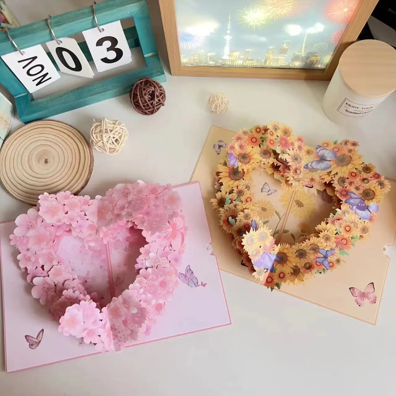 1pc flower pattern greeting card, Butterfly Daisy, Rose, 3D pop up Card, Autumn 3D greeting card, For Mother's Day
1pc flower pattern greeting card, Butterfly Daisy, Rose, 3D pop up Card, Autumn 3D greeting card, For Mother's Day