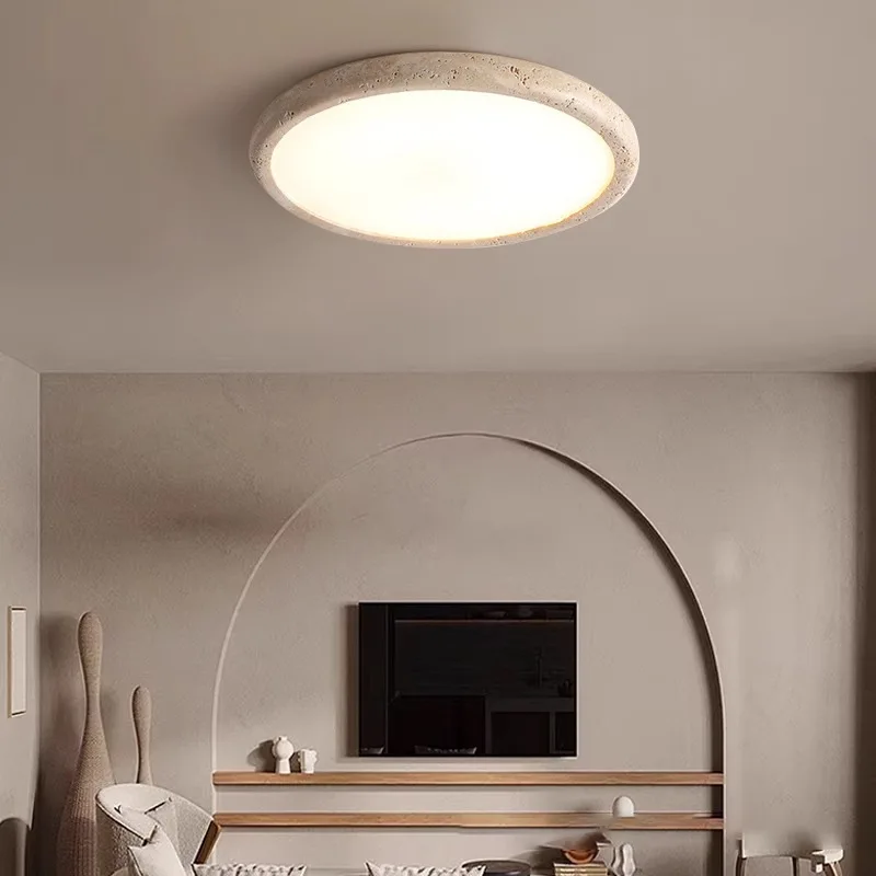 Yellow Travertine ceiling light Japanese Wabi-Sabi style bedroom full spectrum retro master bedroom lamp The light in the hall
Yellow Travertine ceiling light Japanese Wabi-Sabi style bedroom full spectrum retro master bedroom lamp The light in the hall