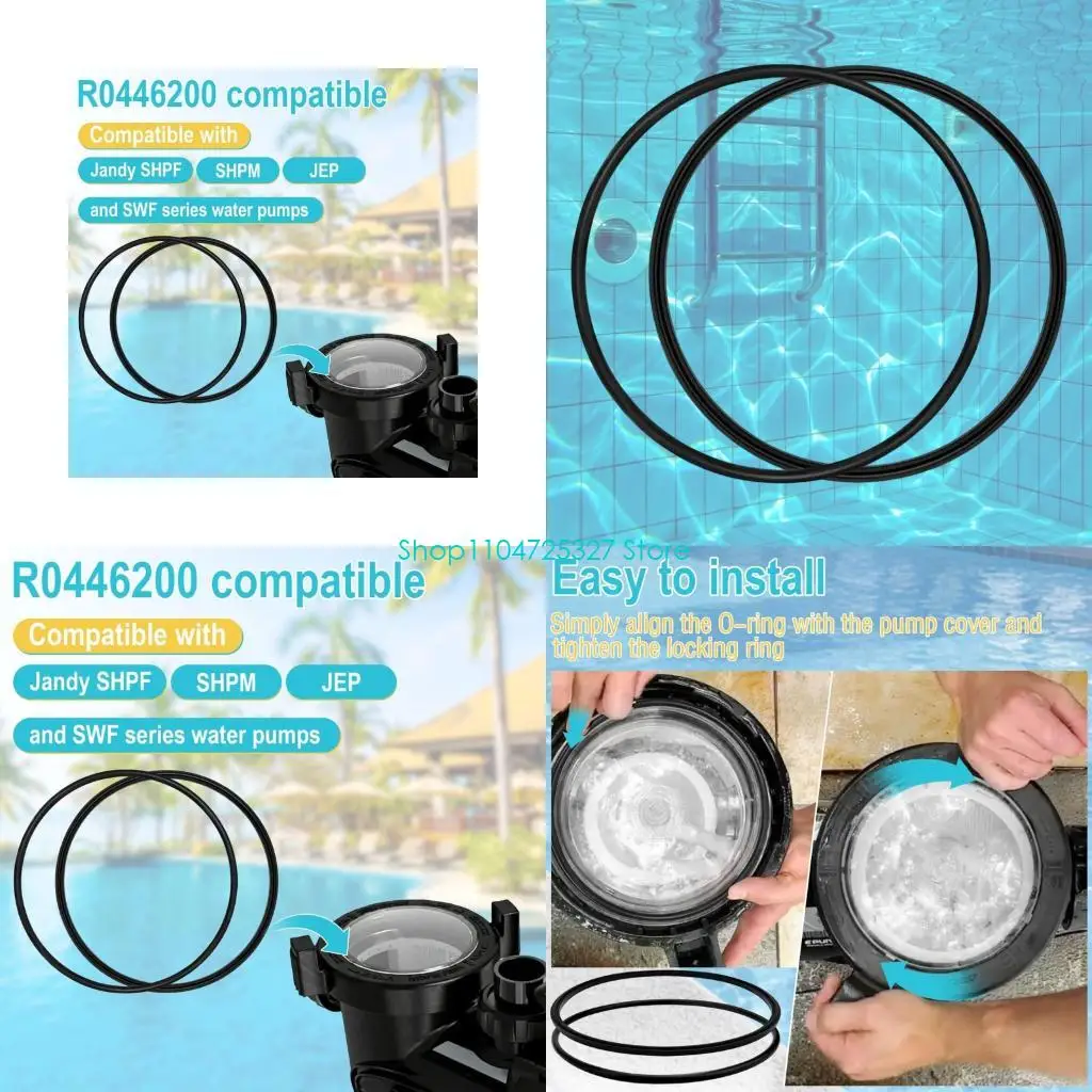 D8KF 2Pcs R0446200 Waterproof Pumps Cover Gaskets and O Ringing Suitable for SHPF SHPM Series for Leakproof Seal
D8KF 2Pcs R0446200 Waterproof Pumps Cover Gaskets and O Ringing Suitable for SHPF SHPM Series for Leakproof Seal