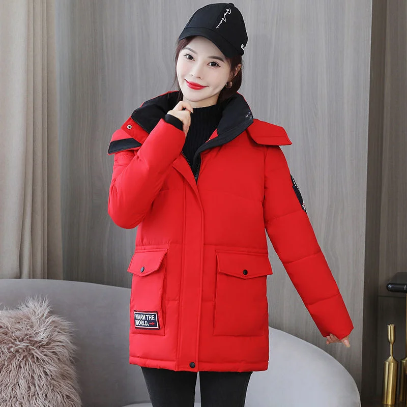 Winter Female Loose Thickened Warm Student Jacket 2023 New Workwear Mid length Cotton Coat Women Korean Splicing Cotton Coat Top
Winter Female Loose Thickened Warm Student Jacket 2023 New Workwear Mid length Cotton Coat Women Korean Splicing Cotton Coat Top