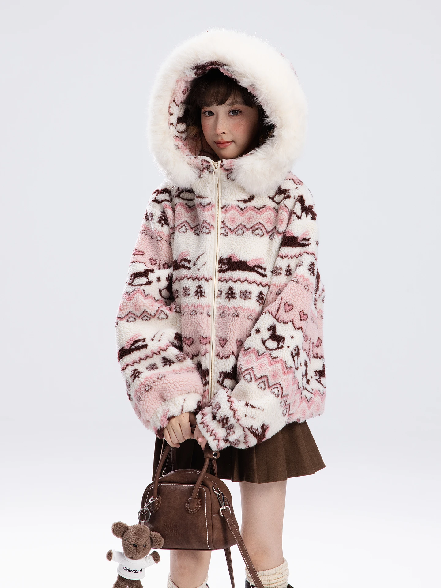 Новая женская куртка Sweet Fi L Salt из овечьей шерсти с хлопковой подкладкой, осенне-зимняя, милая, маленького размера, кардиган с капюшоном для женщин
Новая женская куртка Sweet Fi L Salt из овечьей шерсти с хлопковой подкладкой, осенне-зимняя, милая, маленького размера, кардиган с капюшоном для женщин