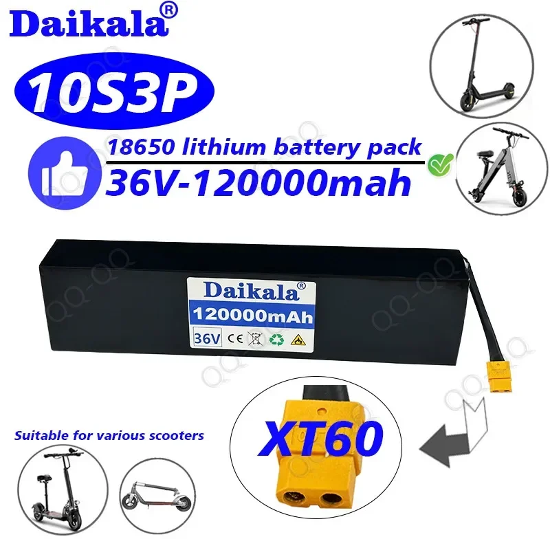 2024 New 10S3P 36V 120Ah 18650 lithium-ion battery 350W 500W for high-power balanced vehicles and 42V chargers Free Shipping
2024 New 10S3P 36V 120Ah 18650 lithium-ion battery 350W 500W for high-power balanced vehicles and 42V chargers Free Shipping
