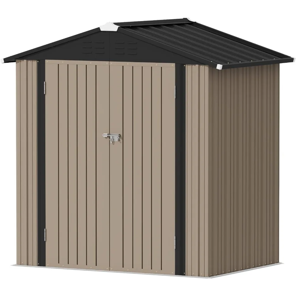 Outdoor Storage Shed 6 x 4 FT Lockable Metal Garden Shed Steel Anti-Corrosion Storage House with Double Lockable Door
Outdoor Storage Shed 6 x 4 FT Lockable Metal Garden Shed Steel Anti-Corrosion Storage House with Double Lockable Door