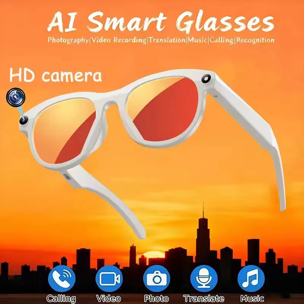 2026 YAOCX Mart Smart Glasses with 200W Camera AI Translator Wireless Bluetooth Voice Control Video Call Music Player Sunglasses
2026 YAOCX Mart Smart Glasses with 200W Camera AI Translator Wireless Bluetooth Voice Control Video Call Music Player Sunglasses