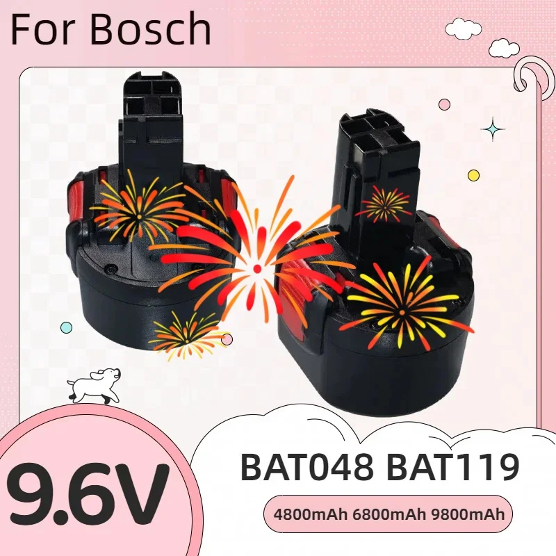 BAT048 9.6V 4800mAh Battery Replacement For Bosch BAT048 BAT100 BAT119 2607335272 2607335461 GSR 9.6VE-2 PSR 9.6VE-2 PSR960
BAT048 9.6V 4800mAh Battery Replacement For Bosch BAT048 BAT100 BAT119 2607335272 2607335461 GSR 9.6VE-2 PSR 9.6VE-2 PSR960