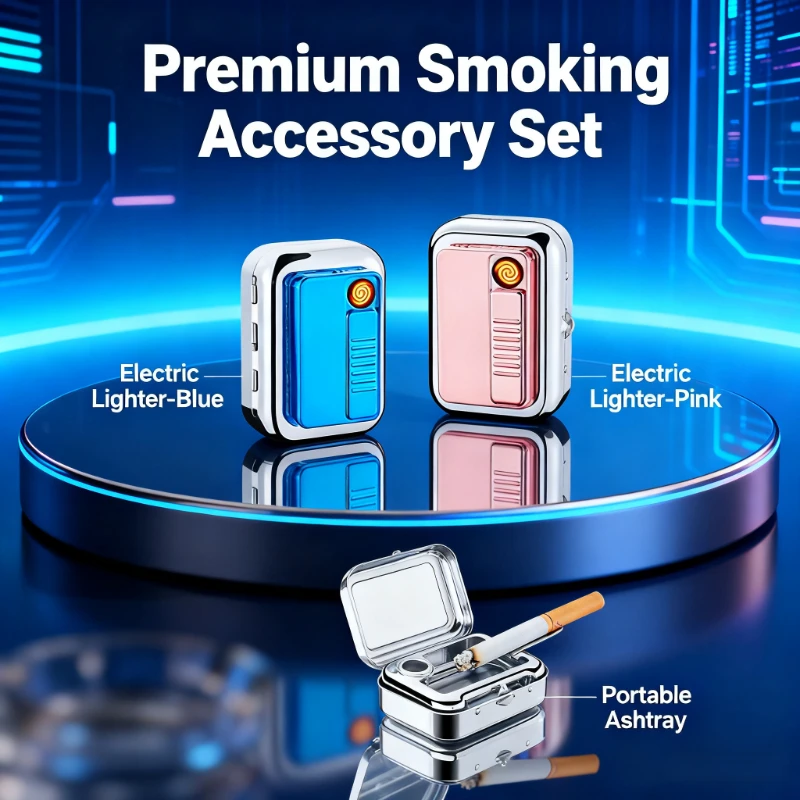 New Multi-functional Cigarette Case - for Light Cigarettes, Mini Portable Ashtray, Cigarette Accessories, Men's Gift Tool
New Multi-functional Cigarette Case - for Light Cigarettes, Mini Portable Ashtray, Cigarette Accessories, Men's Gift Tool