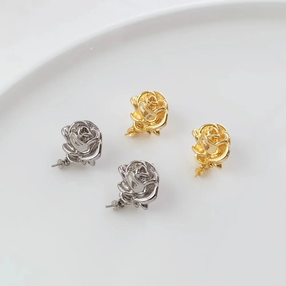 18K Gold-plated White K Rose, S925 Silver Ear Needle, Handcrafted DIY Earrings and Earring Accessories Material
18K Gold-plated White K Rose, S925 Silver Ear Needle, Handcrafted DIY Earrings and Earring Accessories Material