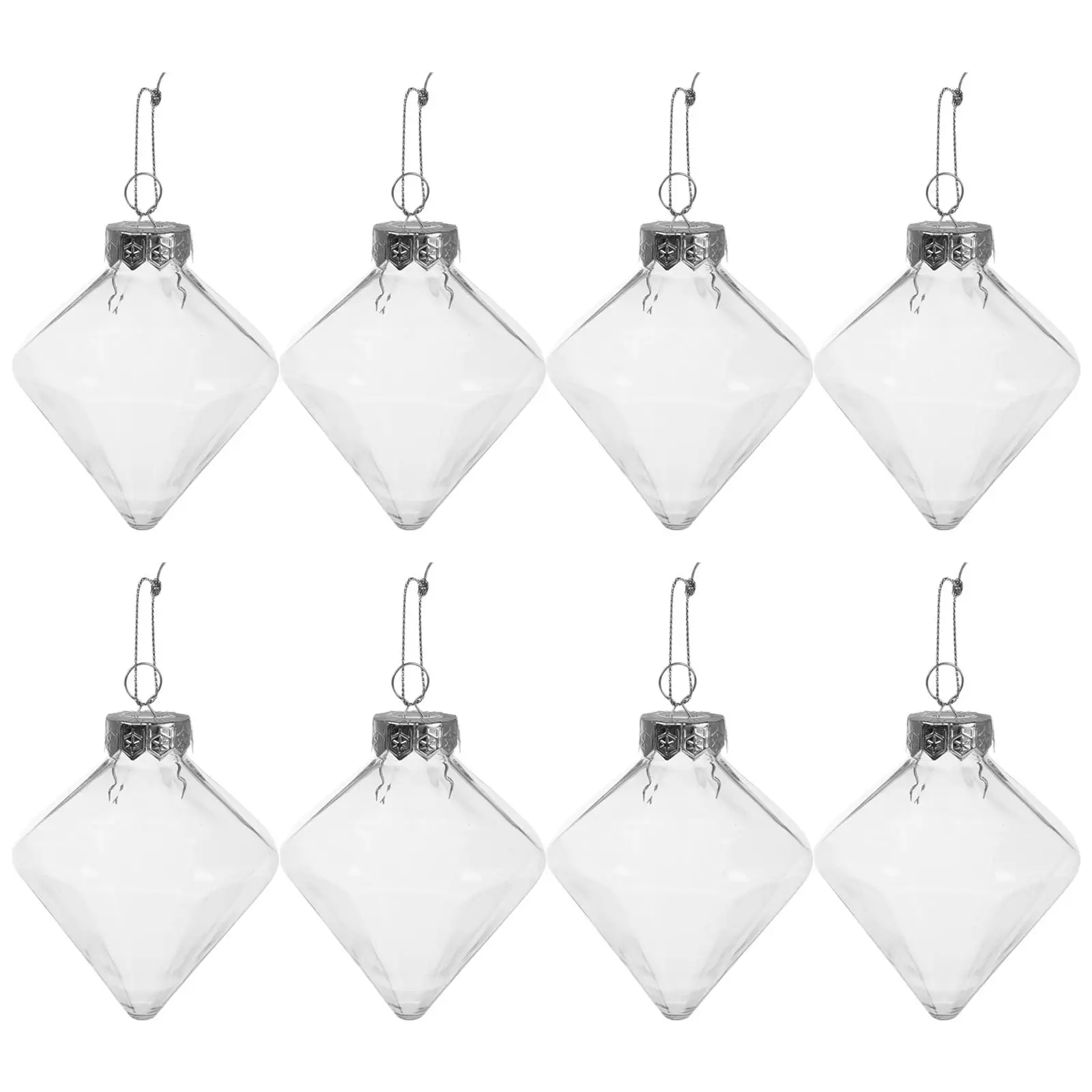 8 Pcs Diamond Shape Clear Plastic Fillable naments Shatterproof Christmas Tree Decorations Hanging Home Festive
8 Pcs Diamond Shape Clear Plastic Fillable naments Shatterproof Christmas Tree Decorations Hanging Home Festive