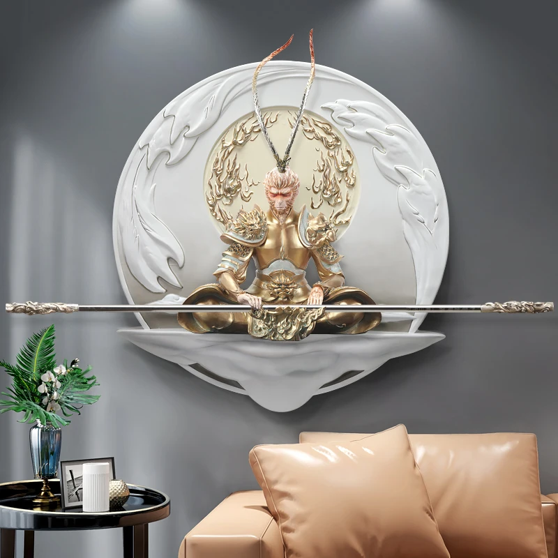 Home Decor Sculptures Wall Decorations Painting 3D Three-Dimensional Mural Hallway Great Saint Sunwukong Relief Hanging Painting
Home Decor Sculptures Wall Decorations Painting 3D Three-Dimensional Mural Hallway Great Saint Sunwukong Relief Hanging Painting