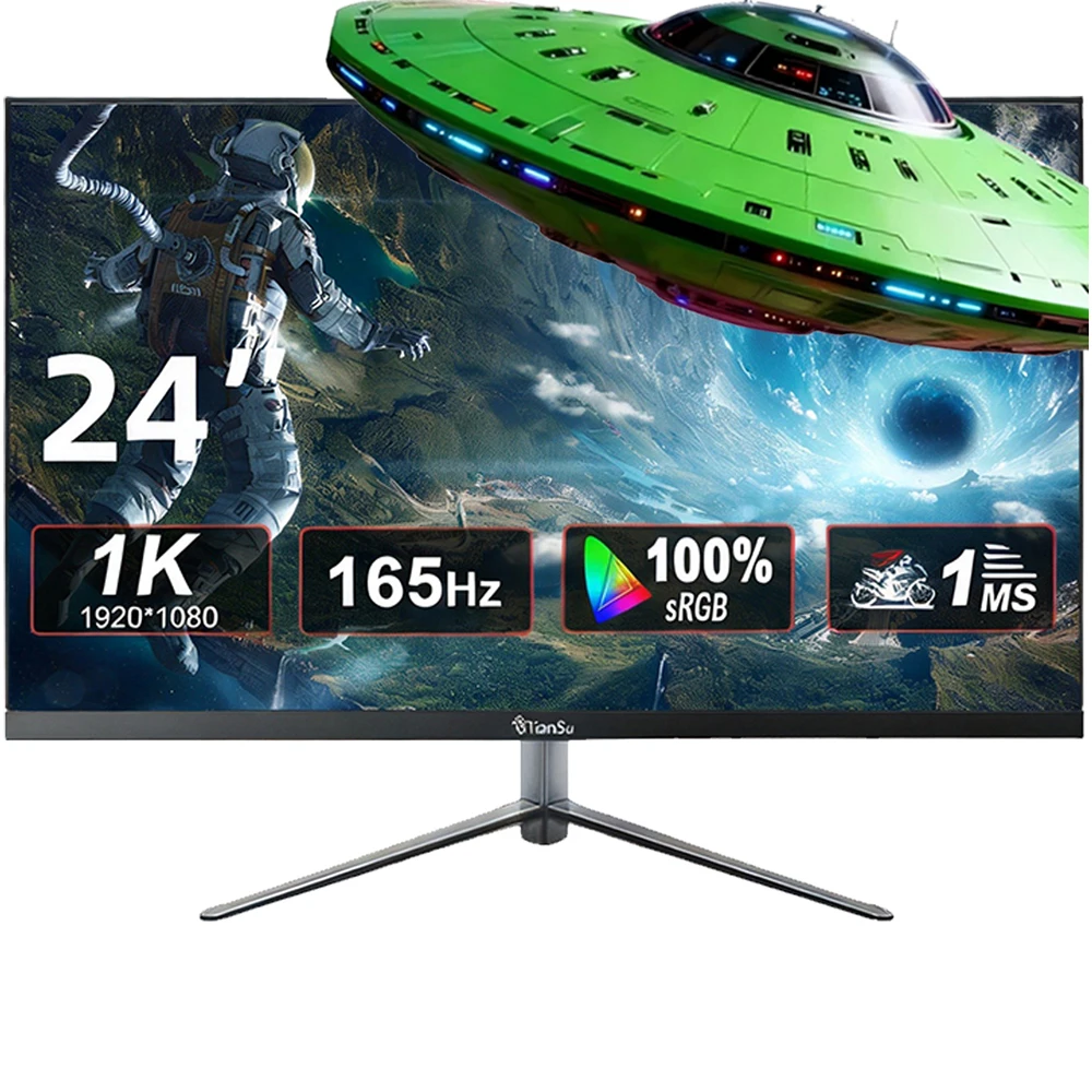 Tiansu 24 Inch FHD 1920*1080P 165Hz IPS LED PC Gaming Monitor, 100%sRGB 1MS HDR400 HDMI/Gaming Computer Screen
Tiansu 24 Inch FHD 1920*1080P 165Hz IPS LED PC Gaming Monitor, 100%sRGB 1MS HDR400 HDMI/Gaming Computer Screen