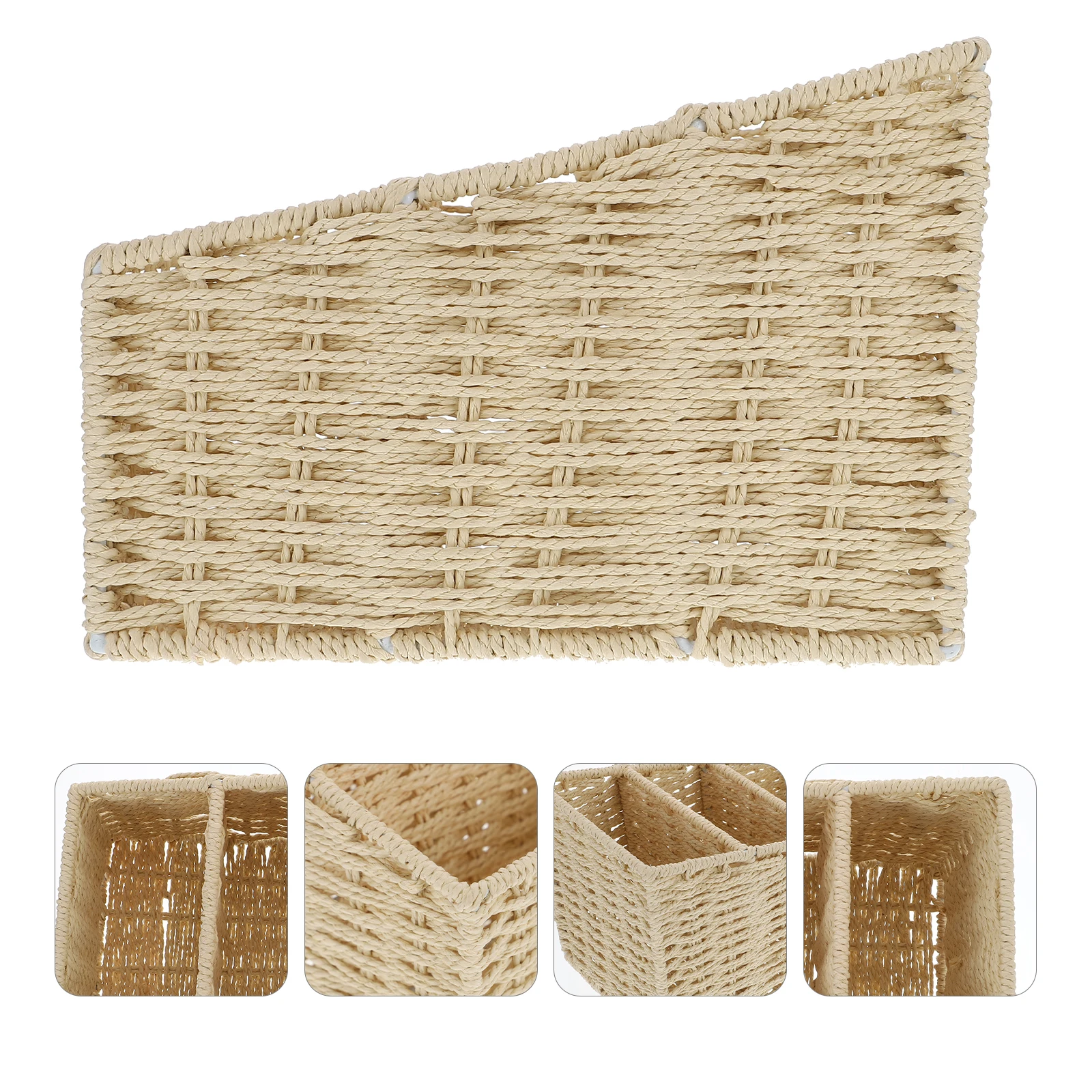 Creative Desktop Storage Box Home Use Organizer Container Small Items Room Decoration Simple Woven Basket Holder
Creative Desktop Storage Box Home Use Organizer Container Small Items Room Decoration Simple Woven Basket Holder