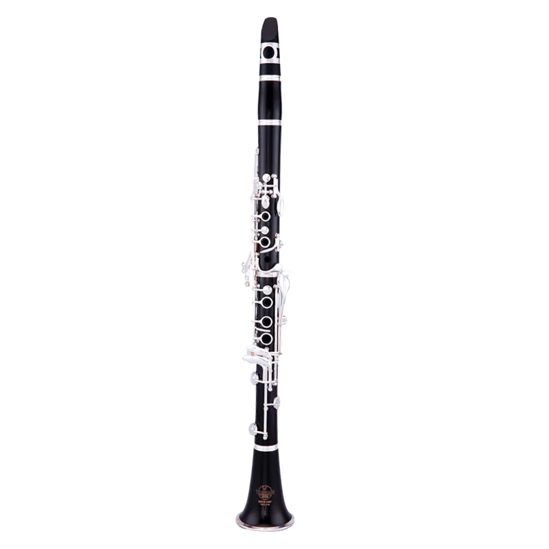 OEM TAISHAN TSCL-618 Clarinet Bb Tone Bakelite Body 17-Key Musical Instrument
OEM TAISHAN TSCL-618 Clarinet Bb Tone Bakelite Body 17-Key Musical Instrument