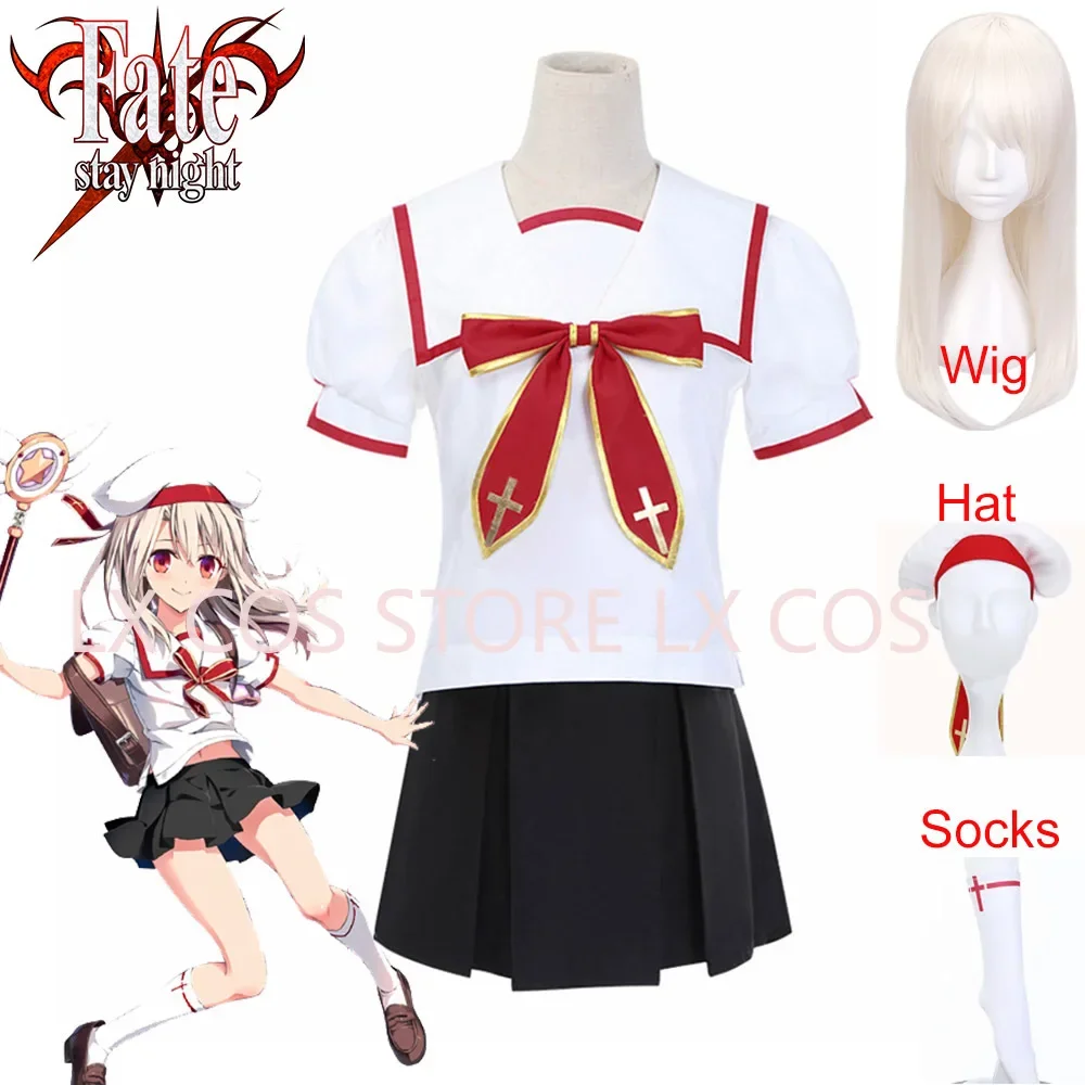Fate/stay night FGO Fate/kaleid liner школьная форма Illyasviel von Einzbern Косплей Костюм Хэллоуин вечерние Рождественский костюм
Fate/stay night FGO Fate/kaleid liner школьная форма Illyasviel von Einzbern Косплей Костюм Хэллоуин вечерние Рождественский костюм