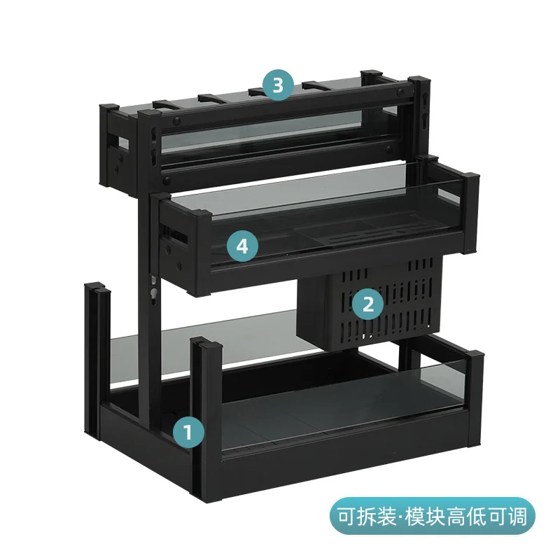 Kitchen cabinet drawer seasoning basket rack aluminum alloy narrow cabinet seasoning storage
Kitchen cabinet drawer seasoning basket rack aluminum alloy narrow cabinet seasoning storage
