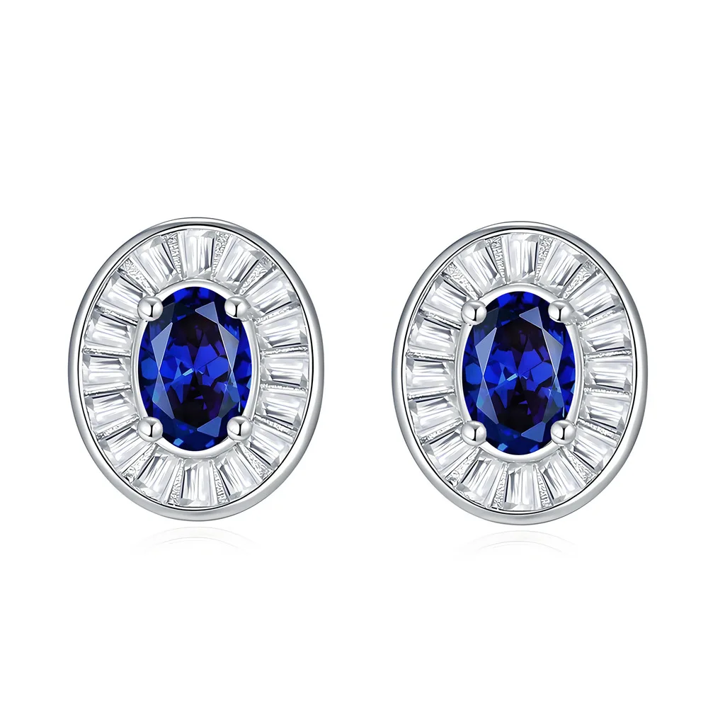 New oval bag inlaid with square full diamond stud earrings for women S925 silver inlaid with simulated sapphire ear jewelry
New oval bag inlaid with square full diamond stud earrings for women S925 silver inlaid with simulated sapphire ear jewelry