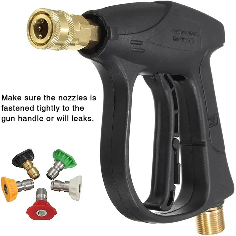 1/4" High Pressure Washer Wand 3000 Psi Car Wash Foam Spray Short Wand Washer Gutter Cleaner Attachment Pressure With Nozzle
1/4" High Pressure Washer Wand 3000 Psi Car Wash Foam Spray Short Wand Washer Gutter Cleaner Attachment Pressure With Nozzle