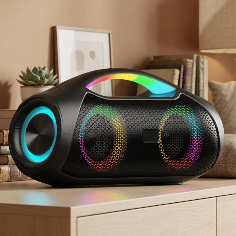 New 30W high-power subwoofer speaker, loud portable audio player, wireless speaker
New 30W high-power subwoofer speaker, loud portable audio player, wireless speaker