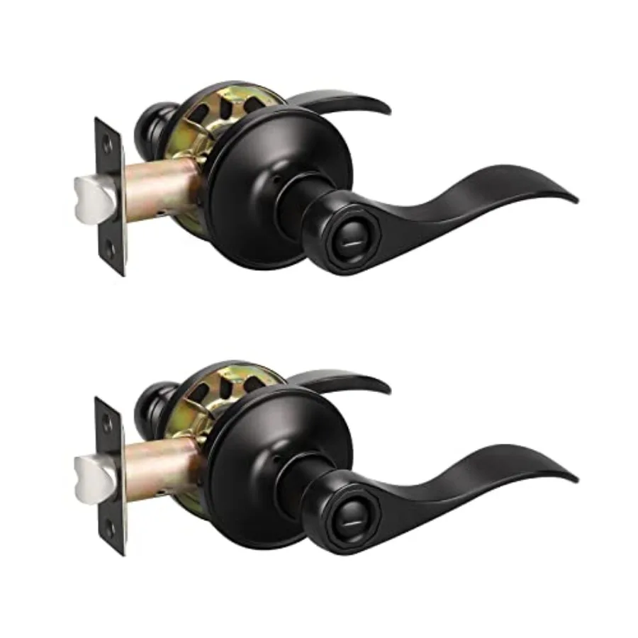 Matte Door Lever Privacy Door Knobs, Interior Door Handles for Bathroom/Bedroom, Wave Style Reversible for Right/Left
Matte Door Lever Privacy Door Knobs, Interior Door Handles for Bathroom/Bedroom, Wave Style Reversible for Right/Left