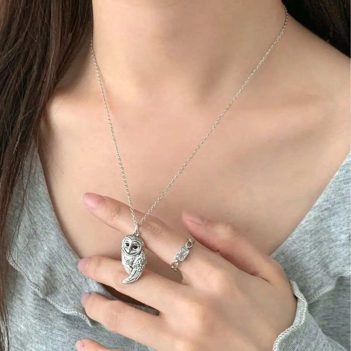 New Minimalist Cool Style Owl Necklace, Waterproof & Anti-Allergy, Luxury Versatile Clavicle Chain For Daily Commute & Dating
New Minimalist Cool Style Owl Necklace, Waterproof & Anti-Allergy, Luxury Versatile Clavicle Chain For Daily Commute & Dating