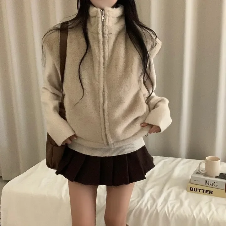 Women's Chic Double-Sided Wear Mink Velvet No-Sve Cotton Vest Autumn Winter New Sle Faionable Commute Wind Chinese Origin
Women's Chic Double-Sided Wear Mink Velvet No-Sve Cotton Vest Autumn Winter New Sle Faionable Commute Wind Chinese Origin
