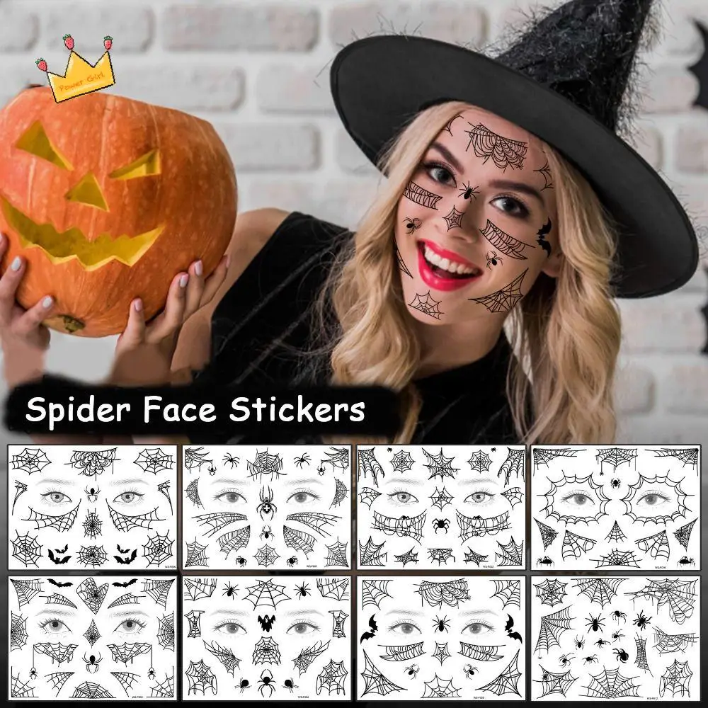 12Sheets Waterproof Spider Web Face Patch DIY Halloween Cosplay Props Mouth Body Art Decals Temporary Tattoos Stickers
12Sheets Waterproof Spider Web Face Patch DIY Halloween Cosplay Props Mouth Body Art Decals Temporary Tattoos Stickers