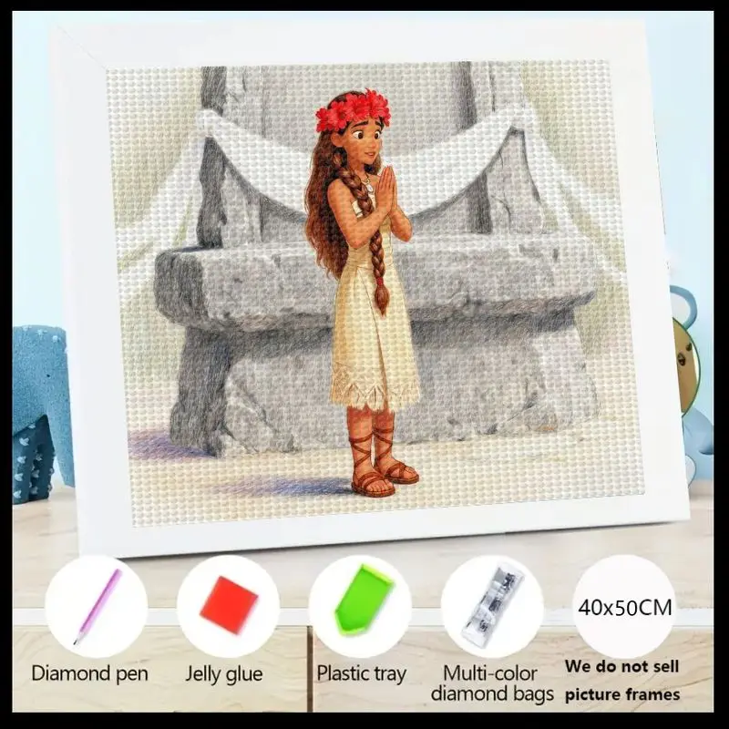 1PC Disney Moana 5D Diamond Painting Kit, Full Drill Crystal Art DIY Gem Painting Set for Kids & Adults, Cartoon Princess Wall D
1PC Disney Moana 5D Diamond Painting Kit, Full Drill Crystal Art DIY Gem Painting Set for Kids & Adults, Cartoon Princess Wall D