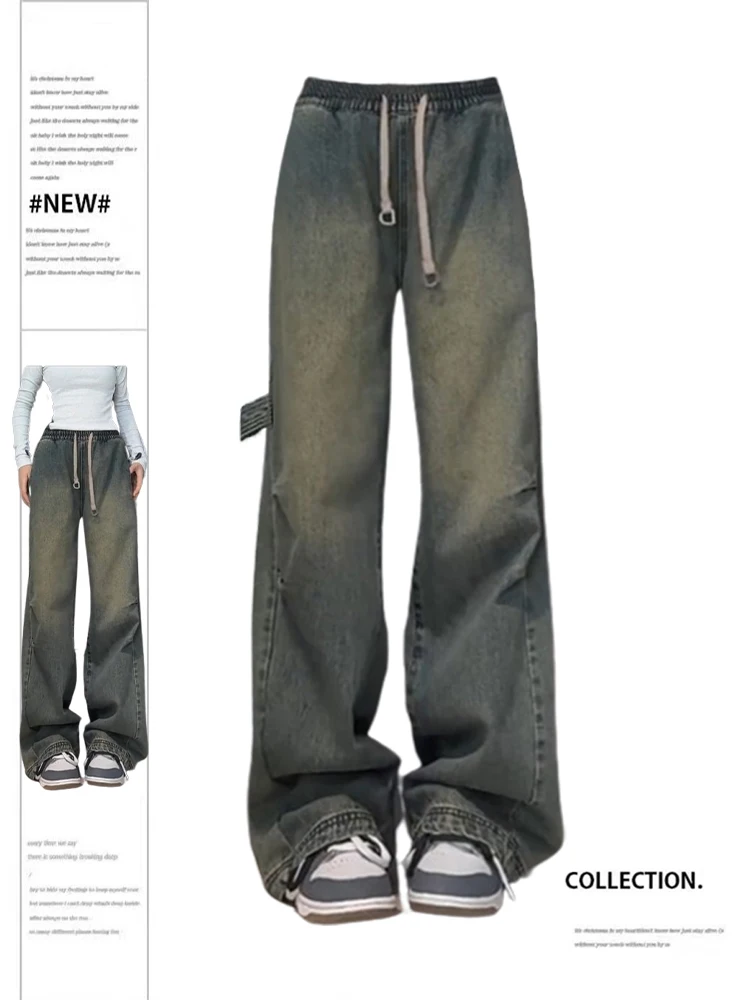 Women's Blue Jeans Baggy Harajuku Y2k 90s Aesthetic Oversize Denim Trousers Korean Jean Pants Vintage 2000s Trashy Clothes 2024
Women's Blue Jeans Baggy Harajuku Y2k 90s Aesthetic Oversize Denim Trousers Korean Jean Pants Vintage 2000s Trashy Clothes 2024