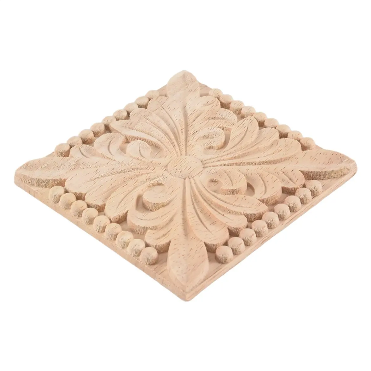 KSOL Natural Wood Appliques Square Flower Carving Decals Decorative Wooden Mouldings for Cabinet Door Furniture Decor Craft 10x1
KSOL Natural Wood Appliques Square Flower Carving Decals Decorative Wooden Mouldings for Cabinet Door Furniture Decor Craft 10x1