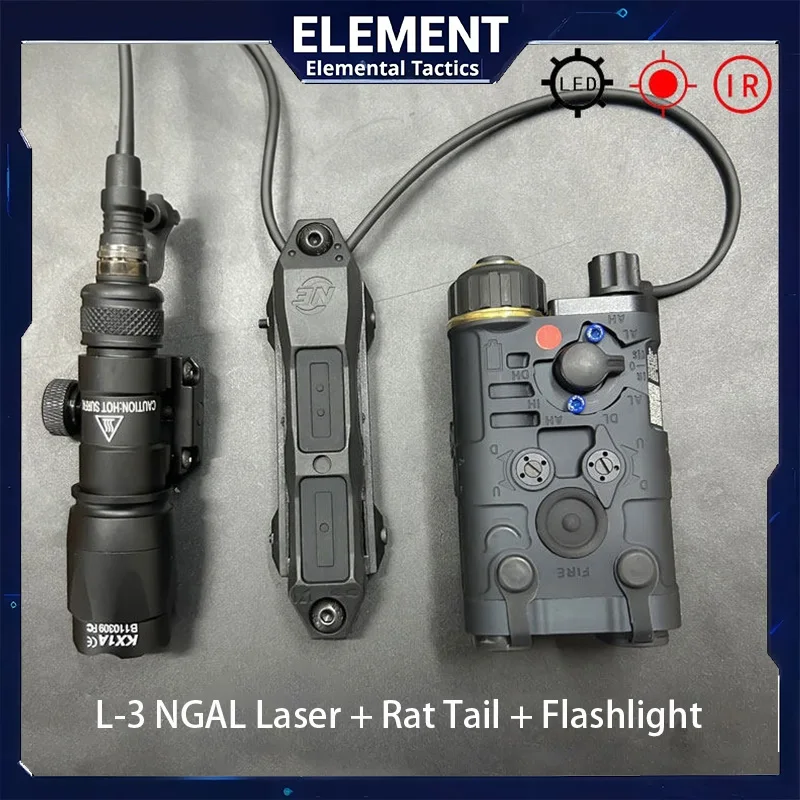 Tactical Metal Version L3 NGAL PEQ Red,Green Laser Strobe for Surefir M300, M600 and Hunting Flashlight with DualFunction Switch
Tactical Metal Version L3 NGAL PEQ Red,Green Laser Strobe for Surefir M300, M600 and Hunting Flashlight with DualFunction Switch